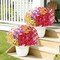 22 Pack Artificial Flowers for Outdoor Indoor Fake Plants, Faux Silk Flowers for Outdoors Outside Front Porch Hanging Planter Window Box Garden Spring Decoration(Multi-Colour)